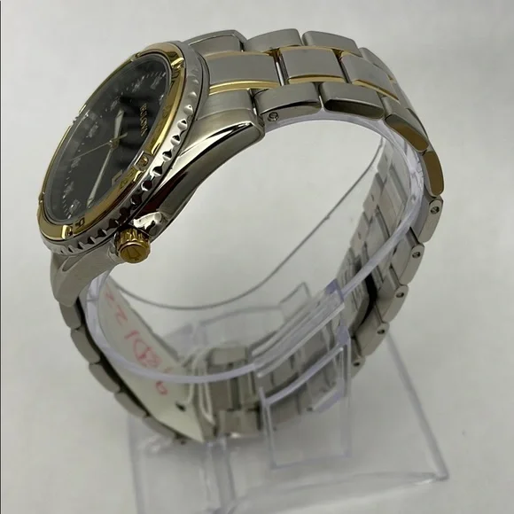 New Bulova Two Tone Diamond Dial Mena Watch